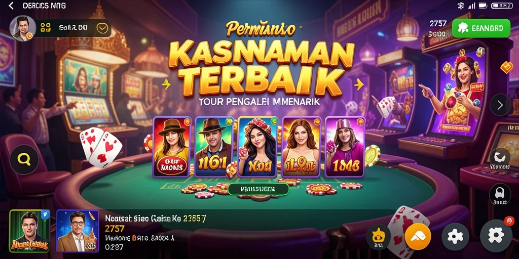 Tampilan menarik dari gameplay di aplikasi Kasino 2757.