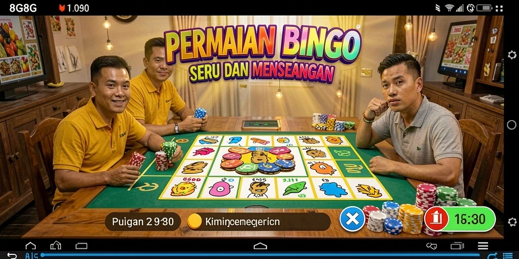 Tampilan gameplay seru dalam permainan Bingo 8G8G.