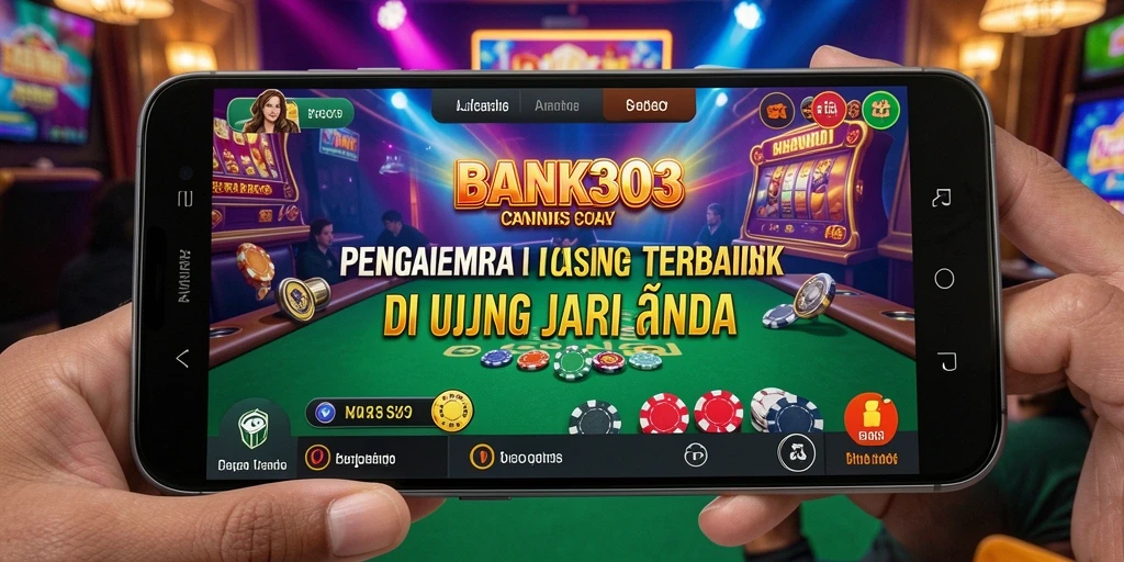 Tangkapan layar utama dari gameplay Live Casino BANK303 dengan dealer profesional.