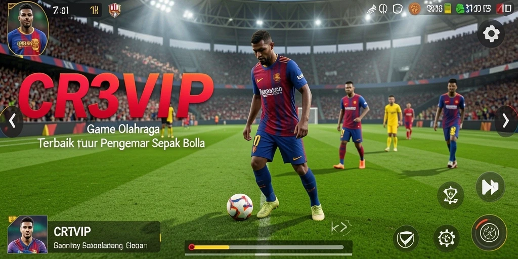 Tampilan gameplay CR7VIP yang menarik dan penuh aksi di lapangan.