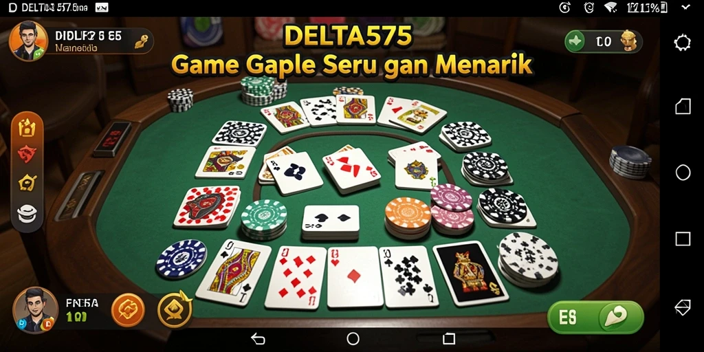 Tampilan gameplay Gaple yang seru di DELTA575.