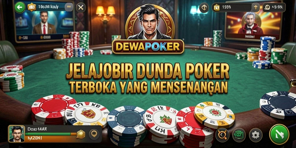 Tampilan menakjubkan gameplay DEWAPOKER dalam dunia Open World.