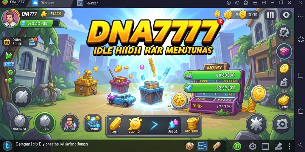 Screenshot utama menunjukkan gameplay seru dari DNA777.