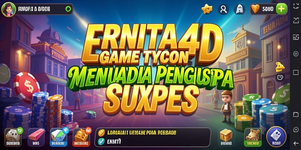 Tangkapan layar gameplay menunjukkan pengelolaan bisnis yang seru.