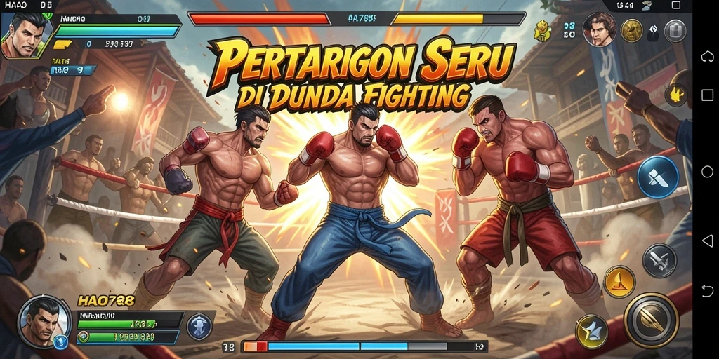 Tampilan pertarungan seru dalam gameplay HAO788.