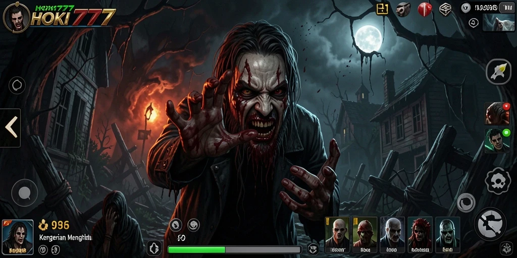 Tampilan menyeramkan dari gameplay HOKI777 yang menegangkan.