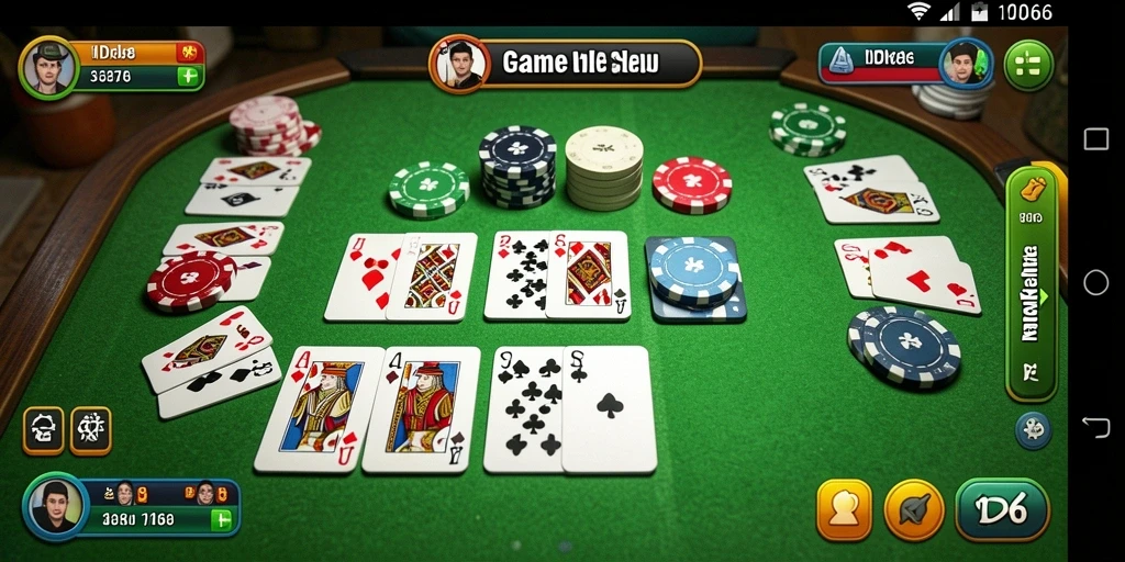 Tampilan gameplay seru ID66 dalam permainan gaple interaktif.