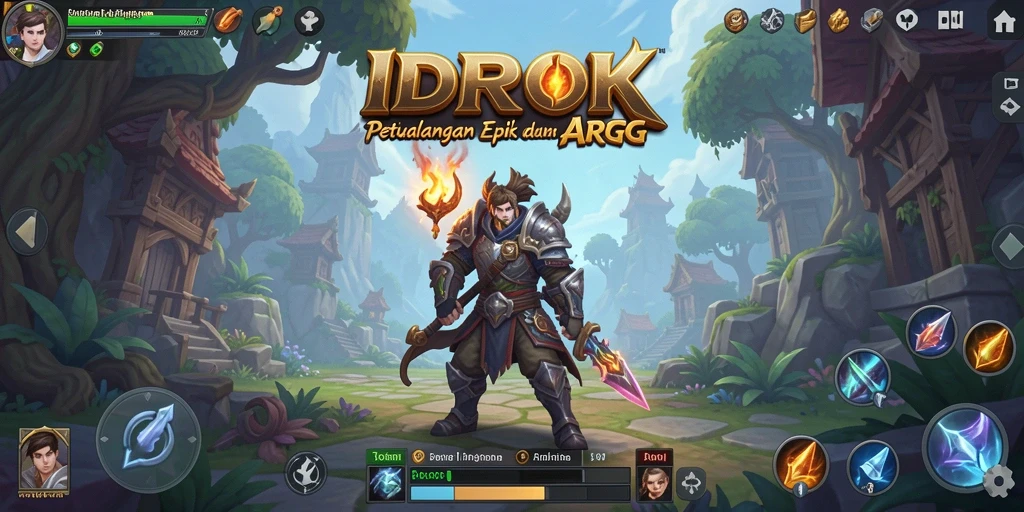 Screenshot menampilkan aksi seru dalam gameplay ARPG IDROK.