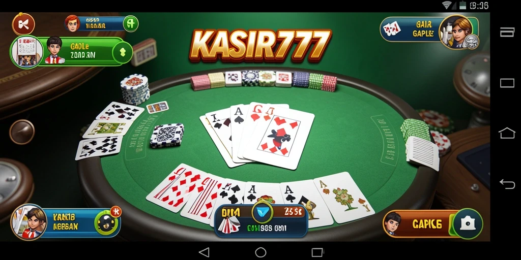 Tampilan gameplay Gaple yang seru di KASIR777.