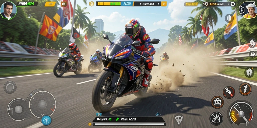 Gambaran seru dari balapan motor di KNO89.