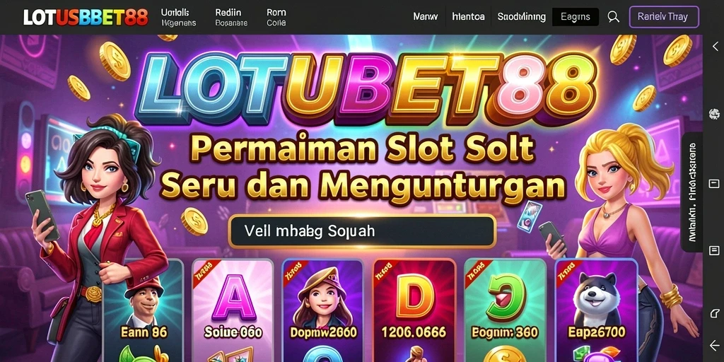 Screenshot gameplay LOTUSBET88 menampilkan mesin slot yang menarik dan dinamis.