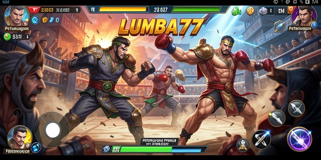 Gameplay LUMBA77 yang seru dan mendebarkan dalam pertarungan.