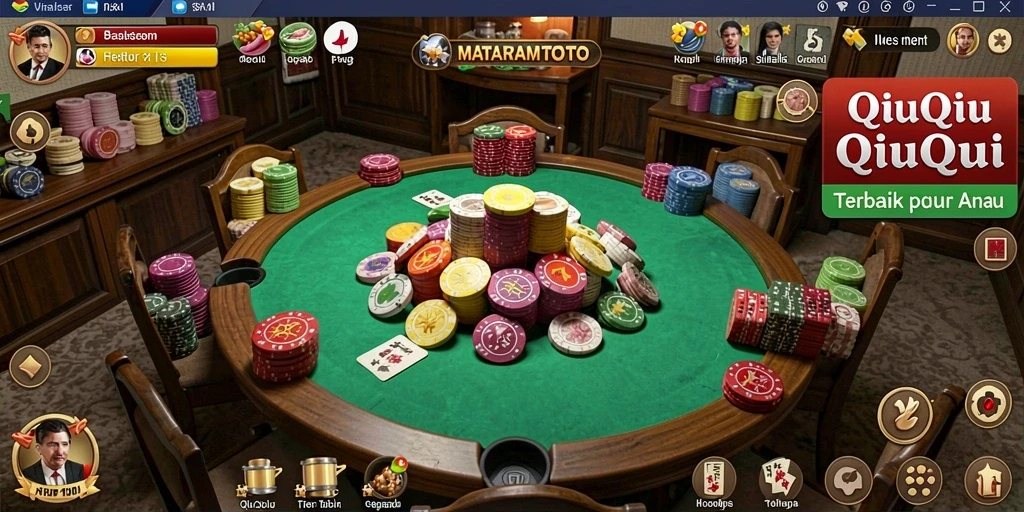 Tampilan gameplay seru dalam MATARAMTOTO permainan QiuQiu.