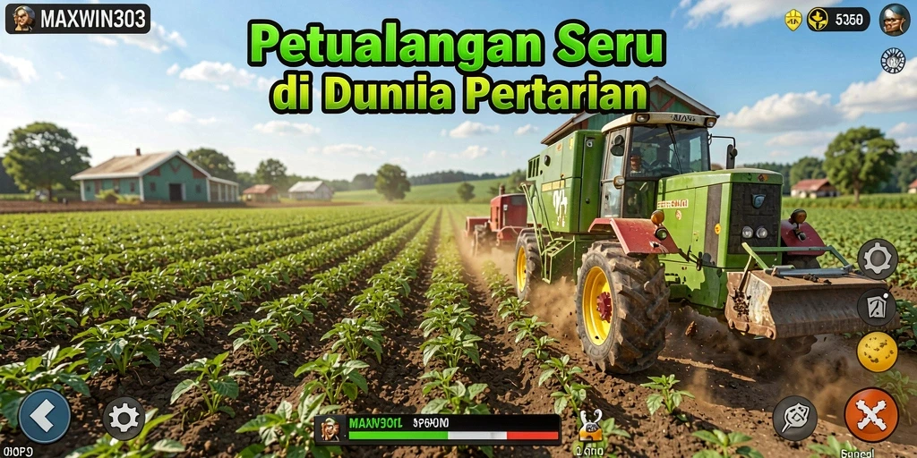Tampilan gameplay seru di dunia pertanian MAXWIN303.