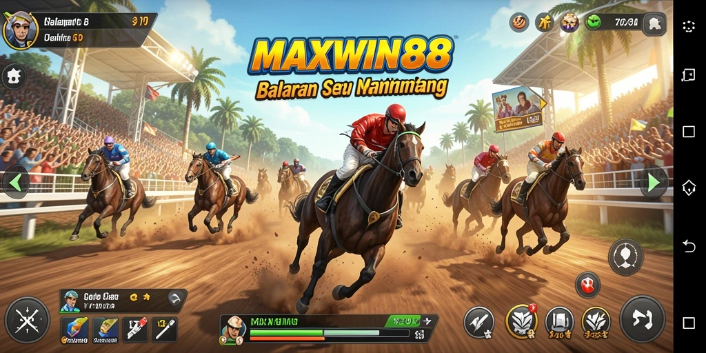 Tampilan gameplay MAXWIN88 yang mendebarkan dan penuh aksi.