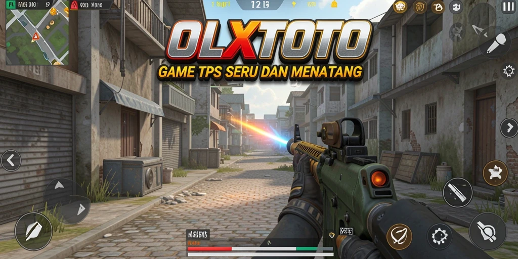 Screenshot OLXTOTO menampilkan pertempuran TPS yang intens dan aksi mendebarkan.