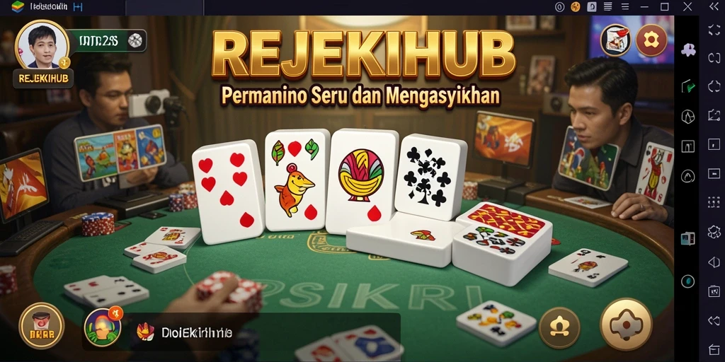 Tampilan screenshot gameplay yang menarik dari game Domino.