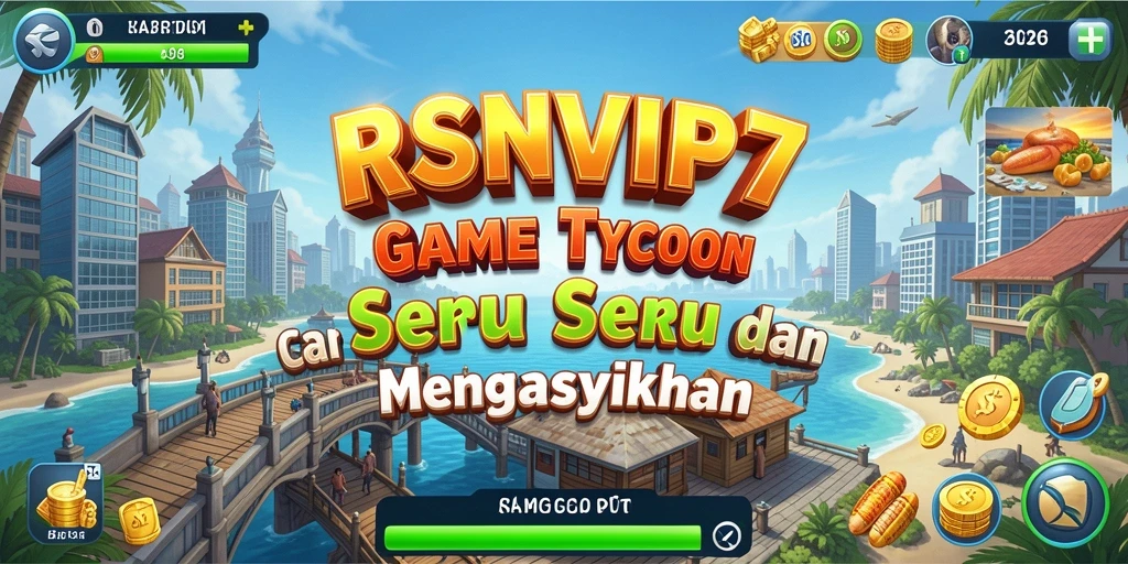 Tampilan gameplay RSNVIP7 yang menakjubkan dengan berbagai elemen Tycoon.