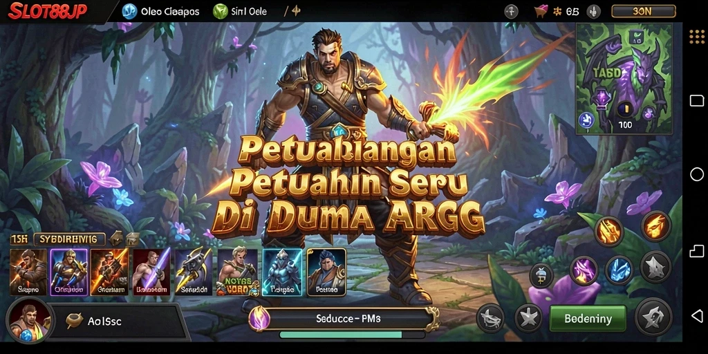 Tangkapan layar utama menunjukkan aksi seru dalam gameplay ARPG.