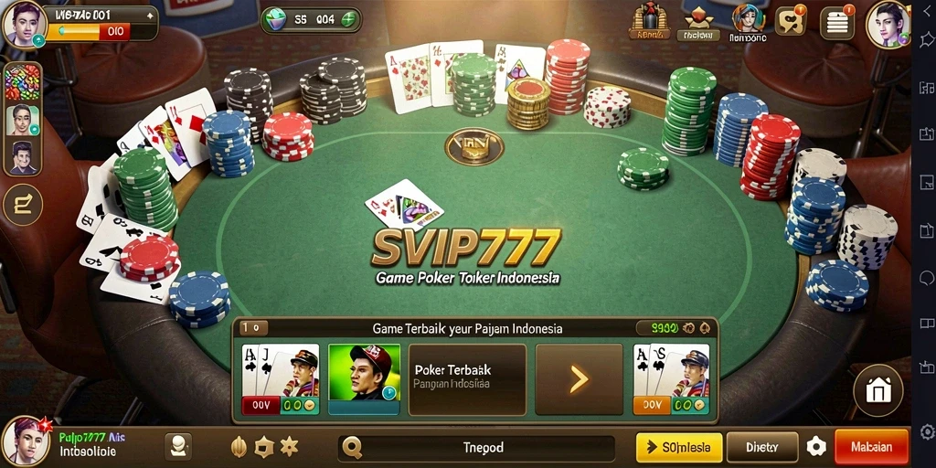 Menampilkan gameplay poker seru dan interaktif di SVIP777.